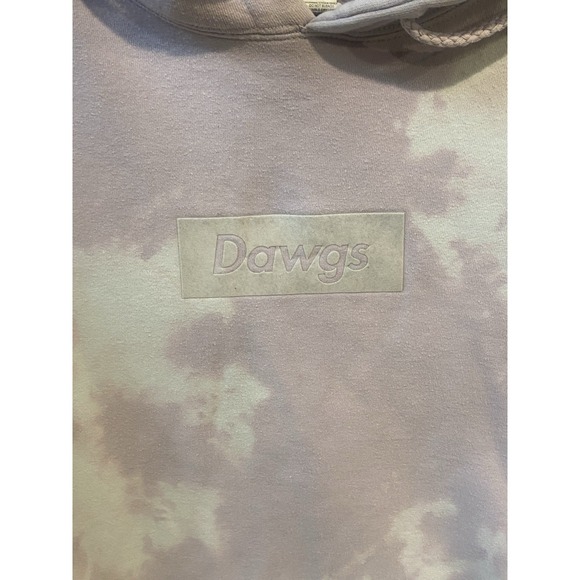 Tie Dye Hooded Sweatshirt Mens Medium Purple Independent Trading Co. Pullover - Picture 5 of 12